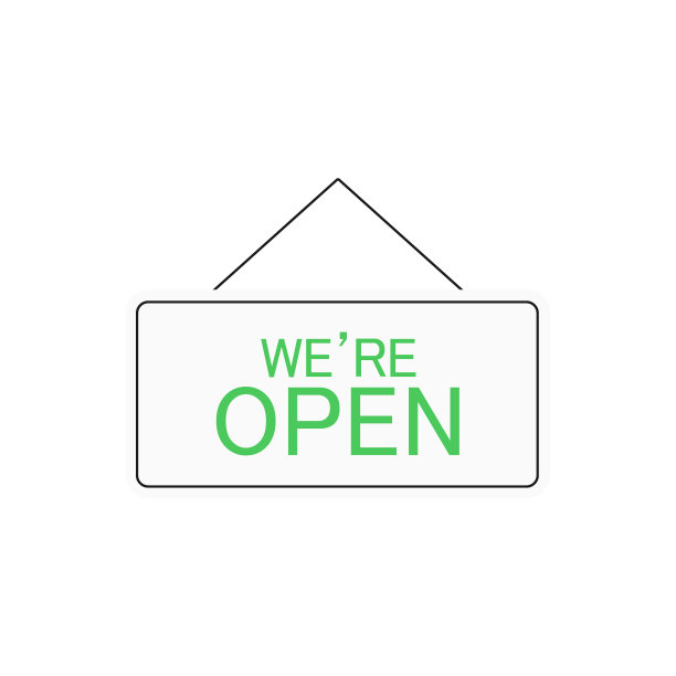 我们是开放的标志符号。图片下载