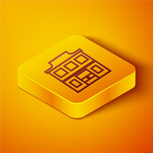 等距线狂野西部轿车图标孤立上图片下载