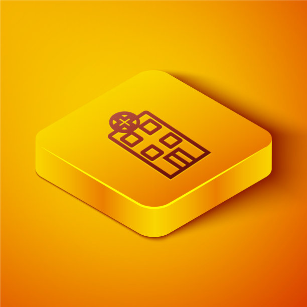 医院建筑与等距线图片下载