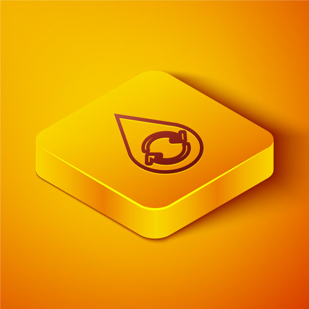 等距线回收干净的水图标隔离图片下载