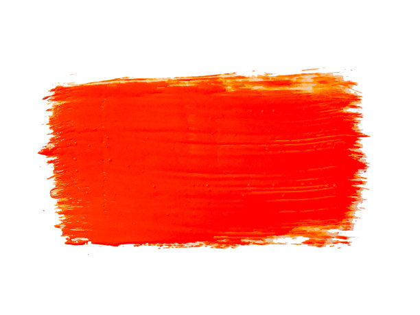 橙色的笔触图片下载