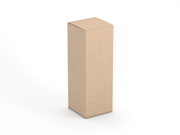 高大的牛皮纸纸箱模型孤立在白色图片下载