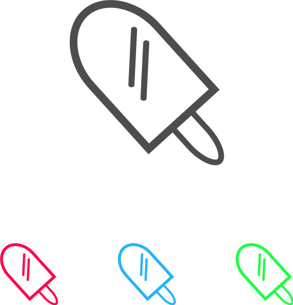 冰棒图标平坦图片下载