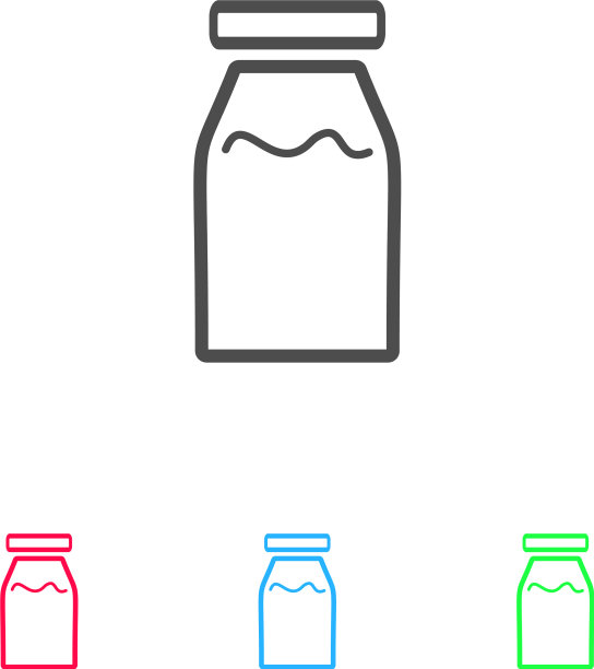 药线瓶图标平坦图片下载