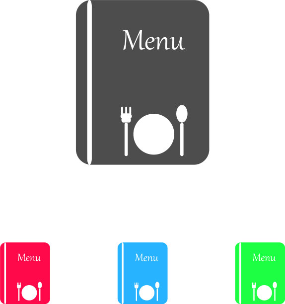 菜单图标平图片下载