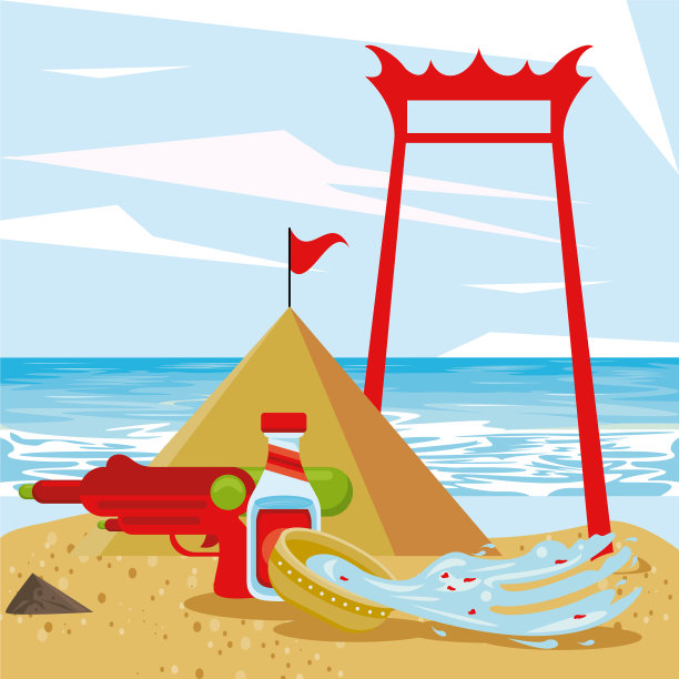 泼水节庆祝派对上有碗水和图片下载