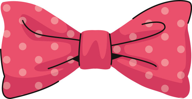 蝴蝶结是时尚女性配件图片下载