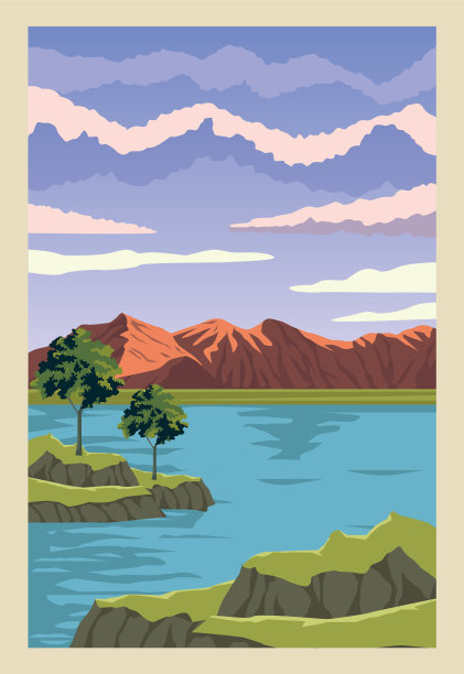 湖光山色图片下载