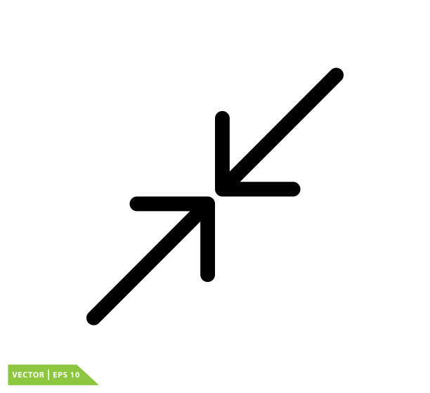 箭头图标矢量标志设计模板图片下载