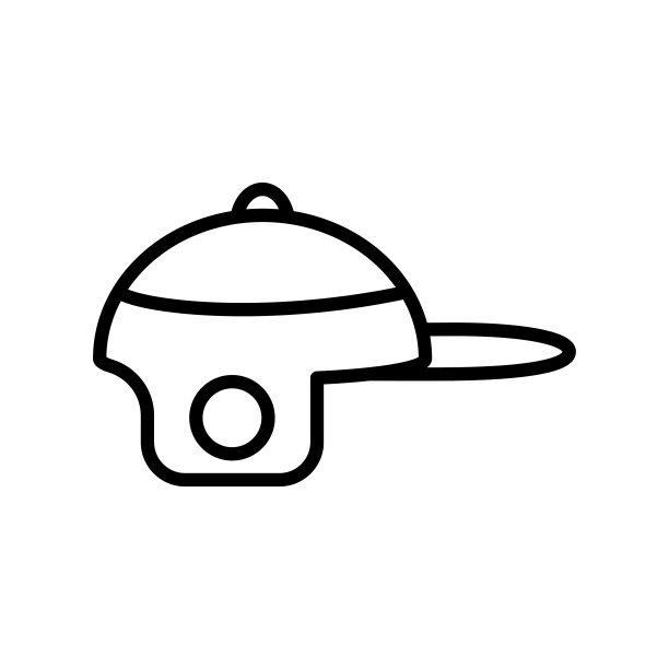 棒球头盔图标设计，扁平风格图标合集图片下载