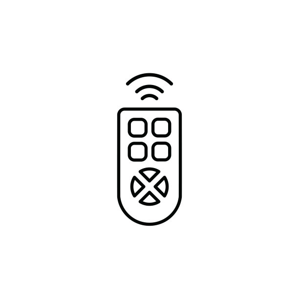 插图远程控制图标矢量图形图片下载