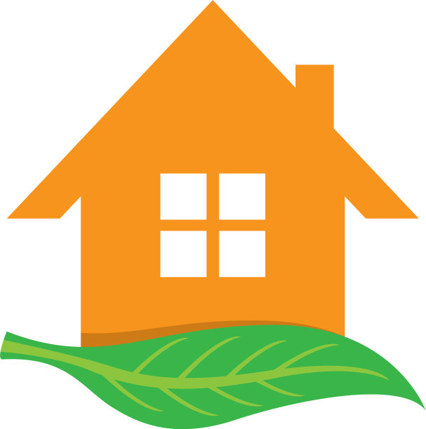 绿色房子图标图片下载
