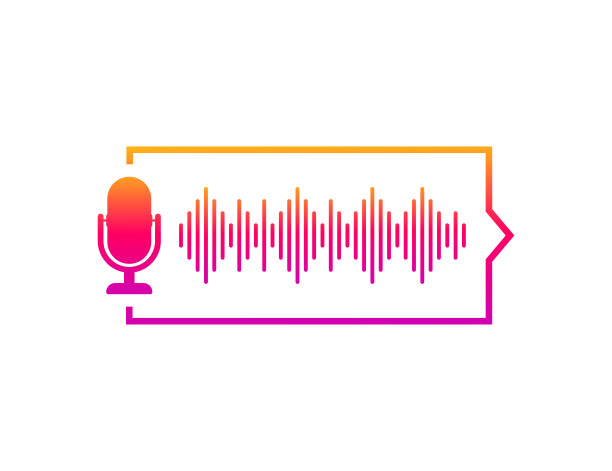 播客。徽章，图标邮票标志矢量插图图片下载