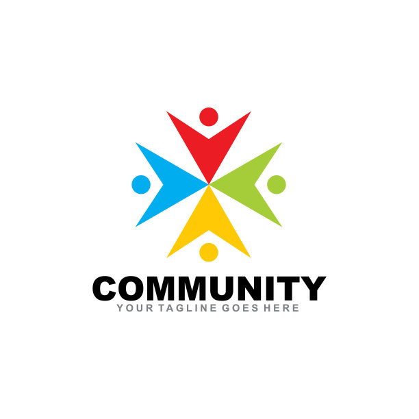 社区和收养护理标志设计图片下载