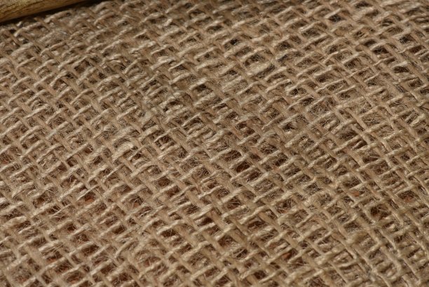 粗麻布纹理特写：粗麻布微距摄影图片下载