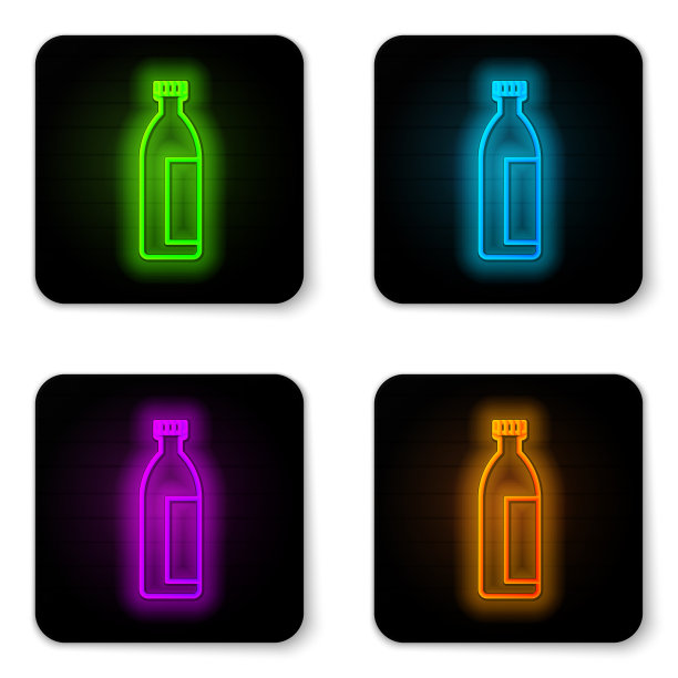 发光的霓虹线霜或乳液化妆品管图片下载