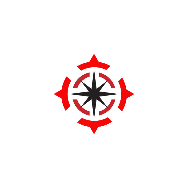 罗盘标志设计灵感模板图片下载