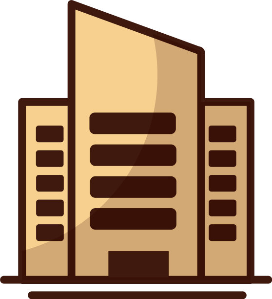 塔楼上的公寓和办公楼均为白色图片下载