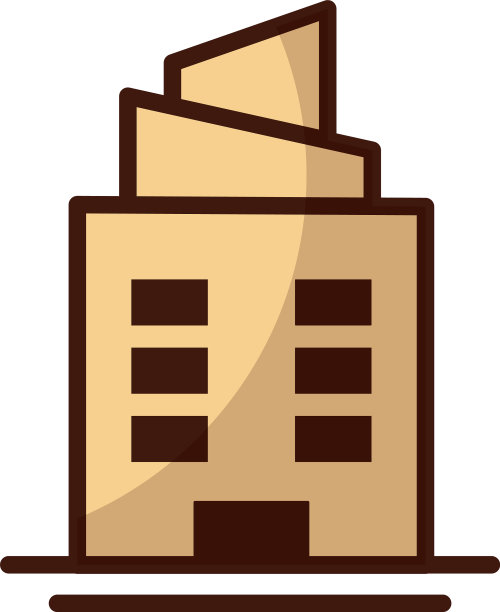 塔楼上的公寓和办公楼均为白色图片下载