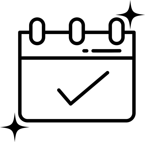 线条风格日历提醒图标图片下载