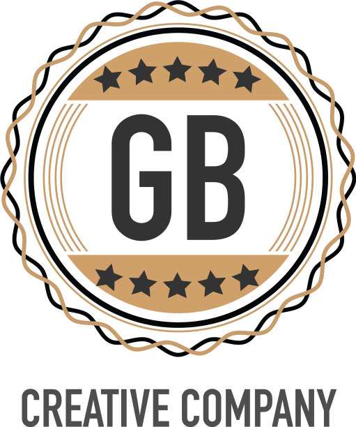 首字母gb典雅标志设计模板图片下载