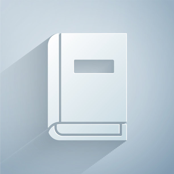 剪纸用户手动图标孤立在灰色图片下载