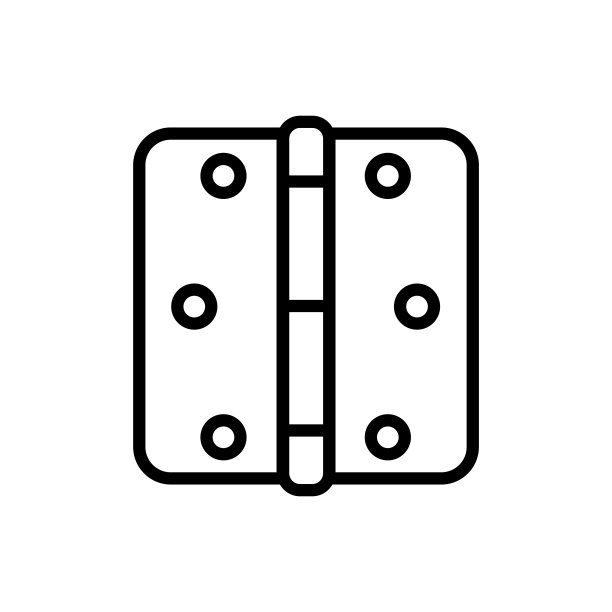 门铰链图标新潮的平面设计图片下载