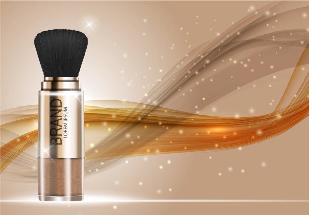 为广告设计化妆品产品粉末模板图片下载