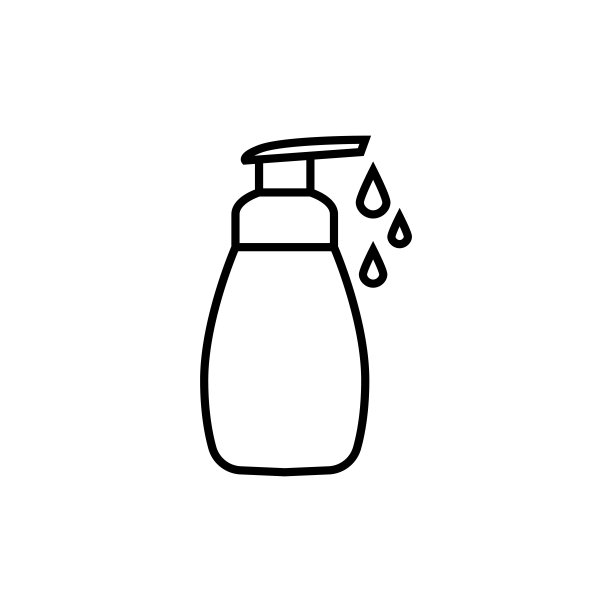 香皂图标在时尚的平面设计。用肥皂洗手是预防冠状病毒传播的一种方式图片下载