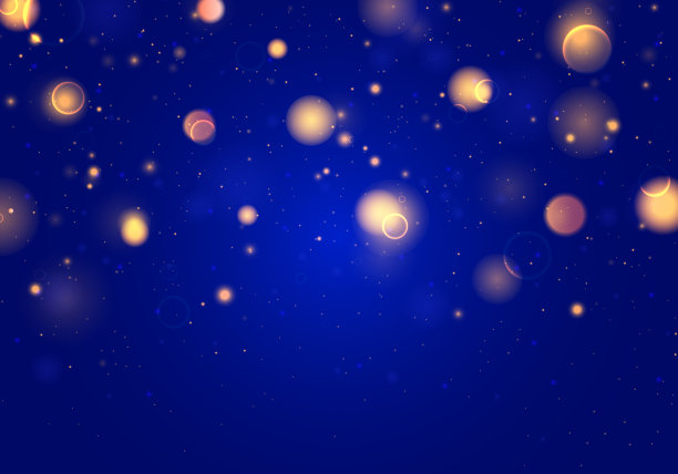 蓝色光散景图片下载