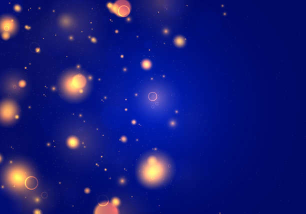 蓝色光散景图片下载