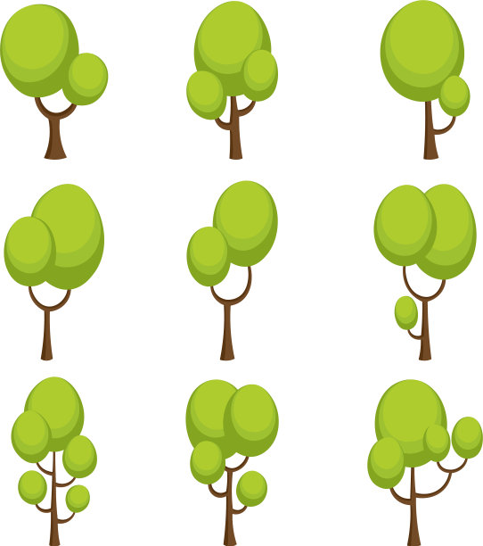 可爱的树集合图片下载