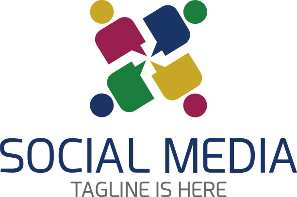 社会社交媒体标志图片下载