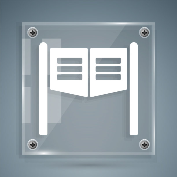 白色老西部摆动沙龙门图标图片下载