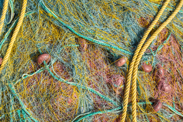 渔网和浮子的背景图片下载