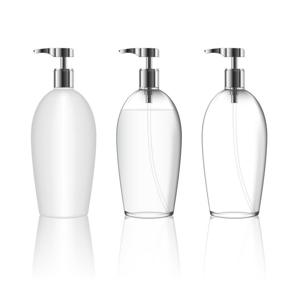 透明瓶与分配器泵图片下载