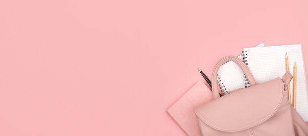 教育的概念。回到学校。俯视图和平铺。图片下载