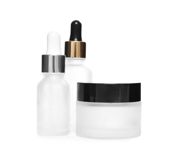 用于在白色背景上隔离化妆品的罐子图片下载