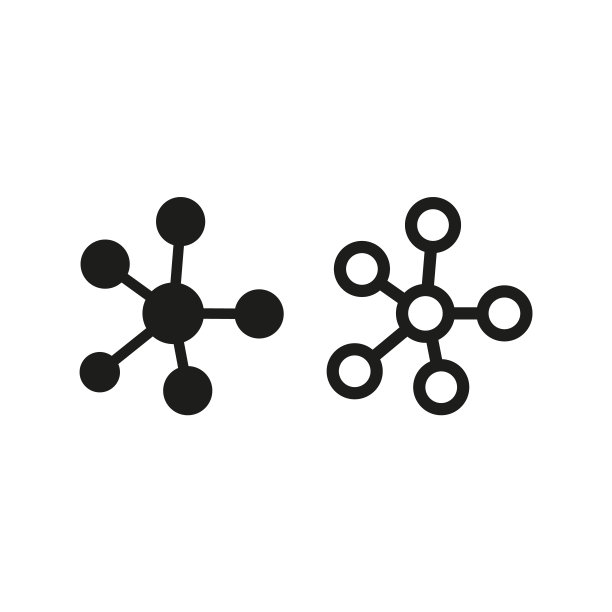 思维导图图标在白色背景。图片下载