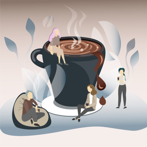 咖啡休息，员工放松和享受图片下载