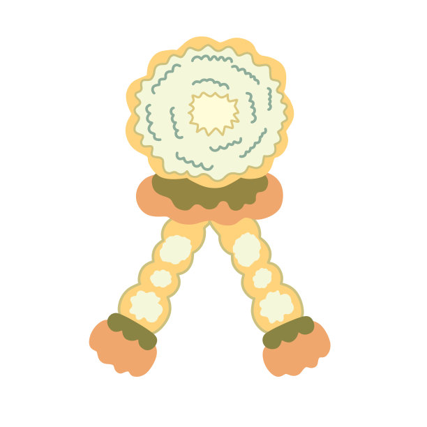 概念泰国茉莉花花环卡通。图片下载