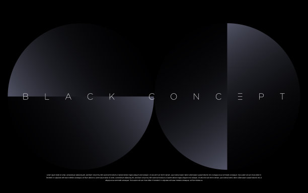 黑色溢价抽象背景与豪华梯度几何元素。图片下载