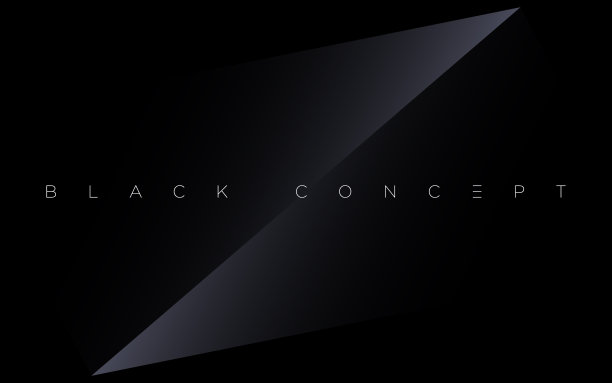 黑色溢价抽象背景与豪华梯度几何元素。图片下载