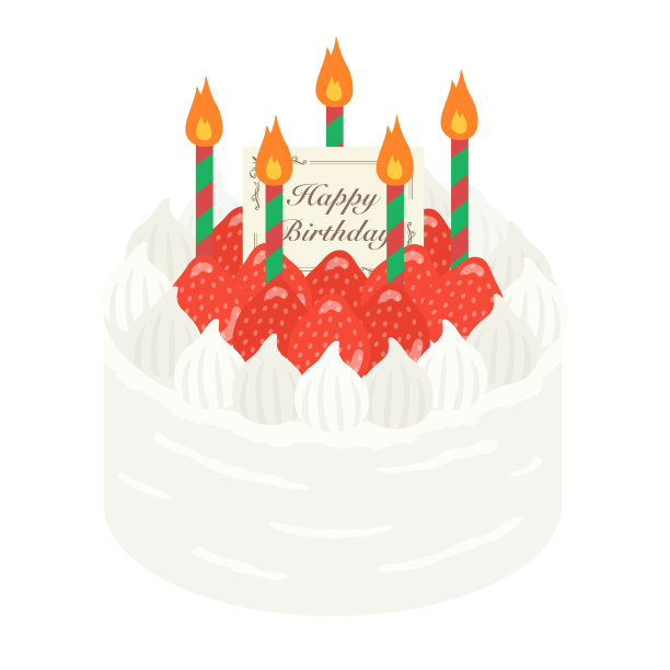 整个蛋糕的插图。图片下载