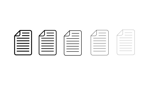 黑色图标文档的web图片下载