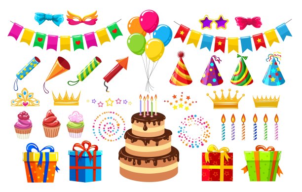 生日派对用品图片下载