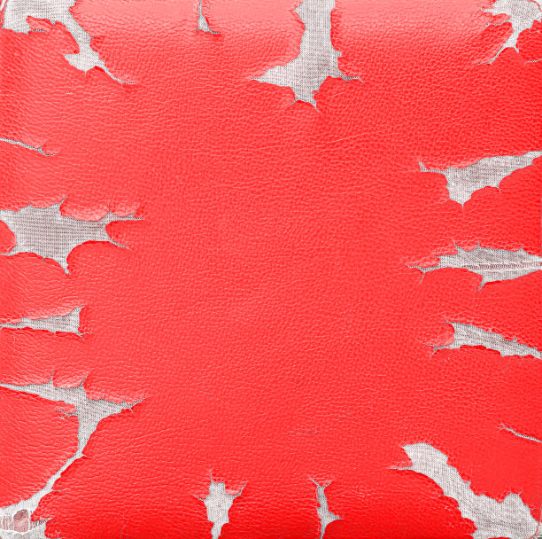 纹理抽象红色皮革与撕裂模式框架和复制空间背景图片下载