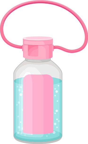 洗手液在塑料瓶中隔离白色图片下载