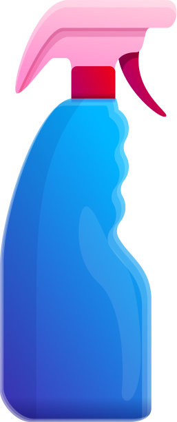 清洁喷雾图标卡通风格图片下载
