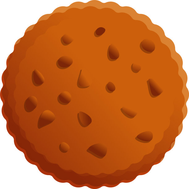 坚果饼干图标卡通风格图片下载